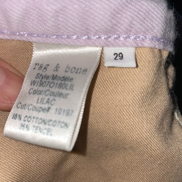 Rag & Bone Cutoff Lilac Shorts - Picture 3 of 5